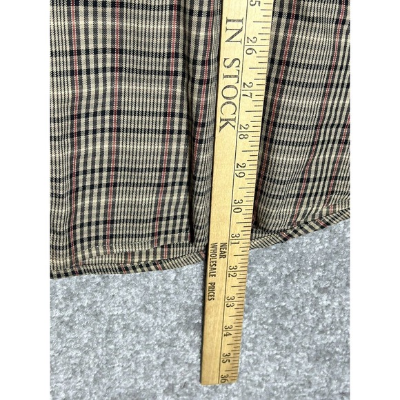 ORVIS Button Up Shirt Mens Size Medium Long Sleeve Brown Plaid Pocket - Picture 6 of 8